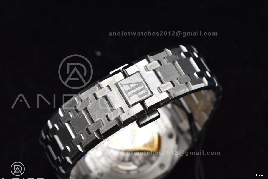 Royal Oak SS on Super Clone Dial Gray SS Edition Best Bracelet 1:1 SA3120 Textured 37mm ZF 15450 0509